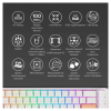 Клавіатура Ducky One 3 SF Cherry MX Brown RGB UA USB White (DKON2167ST-BUAPXPWWWSC1)
