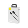 Дата кабель USB 2.0 AM to Lightning 1.0m 2.4A Superior Series Black Baseus (CALYS-A01)