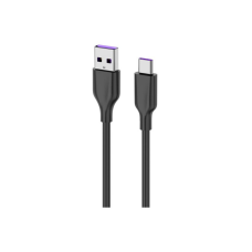 Дата кабель USB 2.0 AM to USB-C 1.0m Glow black 2E (2E-CCAC-BL)