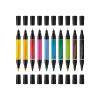 Художній маркер Faber-Castell двосторонніх Pitt Artist Pen Dual Marker, 10 кольорів (32417)