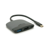Концентратор Voltronic USB-C 3-in-1 USB 3.0 + USB-C + HDMI 0.23m black (YT-HTC3in1)