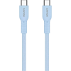 Дата кабель USB-C to USB-C 1.0m OnWire 60CL C-C 60W COLOR Braided 1m Light Blue Canyon (CND-CCAP60AB10LBL)