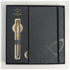 Ручка пір'яна Parker SONNET 17 Stainless Steel GT  FP F + блокнот Parker + подар.упаковка GIFT24 (84 111b24)