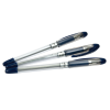 Ручка масляна Buromax MaxOFFICE, 0,7 мм, гум. грип, пласт. корпус, сині чорнила (BM.8352-01)