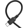 Дата кабель USB-C to USB-C 1.0m Cool silicone X90 black HOCO (6931474788443)