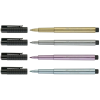 Лайнер Faber-Castell набір капілярних ручок металіків Pitt Artist Pen Metallic M (1,5 мм) 4 кольори (28940)