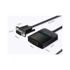 Перехідник VGA 15F to HDMI M 1080P 60Hz 3,5mm Audio 0.15m Vention (ACNBB)