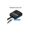 Перехідник VGA 15F to HDMI M 1080P 60Hz 3,5mm Audio 0.15m Vention (ACNBB)