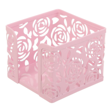 Підставка-куб для листів і паперів Buromax ROSE, PASTEL, металевий, рожевий (BM.6217-10)