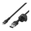Дата кабель USB 2.0 AM to Lightning 1.0m black Belkin (CAA010BT1MBK)