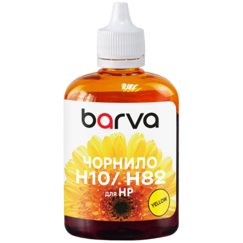 Чернила Barva HP 10/11/13/82/88100ml yellow, water-soluble (H10-671)