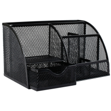 Настільний набір H-Tone металевий, 22 х 14 х 13 см, чорний (JJ41220)