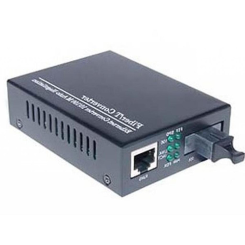 Медіаконвертер Merlion 10/100Base-TX to 100Base-F 1310нм, SM, SC/RJ-45, 25 км + БП (HTB-3100A / 1310_WDM)