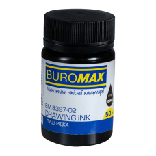 Тушь для черчения Buromax 50 мл черный (BM.8397-02)