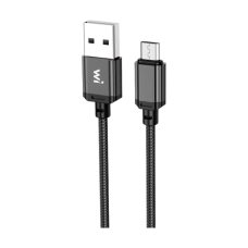 Дата кабель USB 2.0 AM to Micro 5P 1.0m nylon black Wibrand (WI.DC/CO1B-UM)