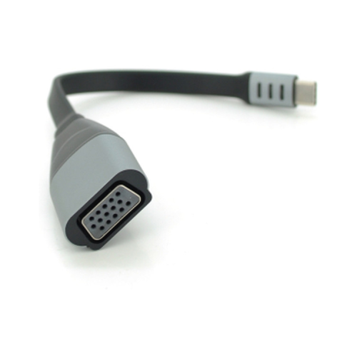 Перехідник USB-C M to VGA F 0.18m black-gray Voltronic (YT-Type-C(M)/VGA(F)-18cm/27031)
