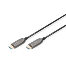 Кабель мультимедійний HDMI M to HDMI M 30m 8K AOC hybrid-fiber black Digitus (AK-330126-300-S)