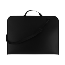 Папка - портфель Maxi А3 пластиковий на блискавці, чорний (MX30004)
