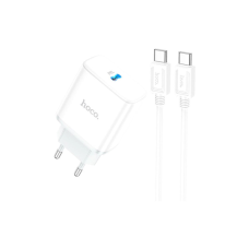 Зарядний пристрій HOCO C104A USB-C PD20W + cable USB-C to USB-C white (6931474782915)