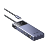 Концентратор Ugreen USB-C 7-in-1 3xUSB + 1xUSB-C + HDMI + RJ45 + PD 100W CM888 gray (45155)