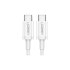 Дата кабель USB-C to USB-C 1.5m US264 18W ABS Cover White Ugreen (60519)