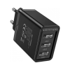 Зарядний пристрій Vention 3xUSB A 12W Black (FEAB0-EU)