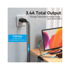 Зарядний пристрій Vention 3xUSB A 12W Black (FEAB0-EU)