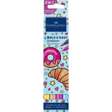 Художній маркер Faber-Castell двосторонніх Goldfaber Sketch Markers Bold and Easy, 4 кольори (32994)