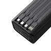 Батарея універсальна XO 30000mAh, PD/20W, QC/22,5W, Lamp, black (XO-PR285)