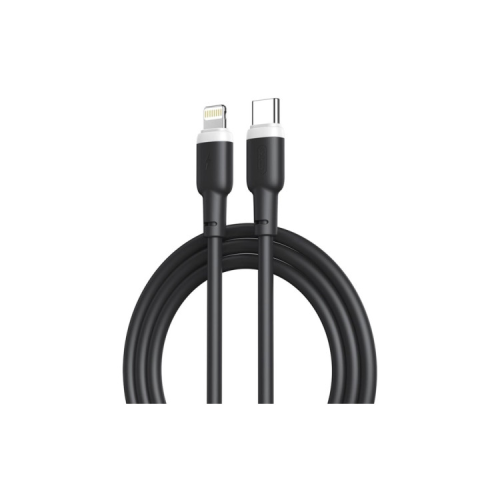 Дата кабель USB-C to Lightning 1.0m 20W liquid silicone NB208A black XO (6920680826810)