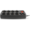 Сетевой фильтр питания REAL-EL REAL-EL RS-10 Protect, 1.8m, black (EL122300038)