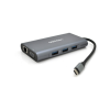 Концентратор VEGGIEG USB-C 7-in-1 USB-C + 3xUSB 3.0 + HDMI + VGA + SD/TF + RJ45 0.1m silver (TC10-U)