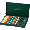 Олівці кольорові Faber-Castell Polychromos 20 кольорів в подарунковій коробці з аксесуарами (210051) (28971)