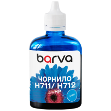Чернила Barva HP 711/712 100ml C, water-soluble (H711-854)