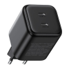 Зарядний пристрій Ugreen X526 2xUSB-C PD45W GaN black (65058)