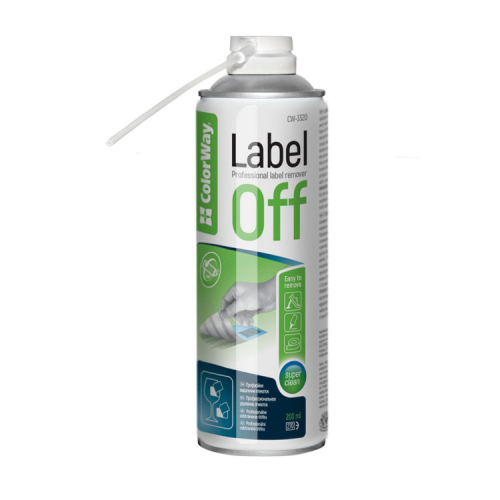 Спрей для очистки ColorWay aerosol LABEL OFF 200мл (CW-3320)