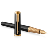 Ручка пір'яна Parker INGENUITY Black Lacquer GT FP F (60 011)