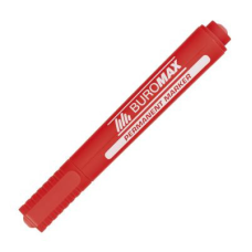 Маркер Buromax Permanent "JOBMAX", round tip, red (BM.8700-05)