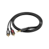 Кабель мультимедійний 3.5mm M to 2xRCA 1.5m BL11 Black BOROFONE (6974443382204)