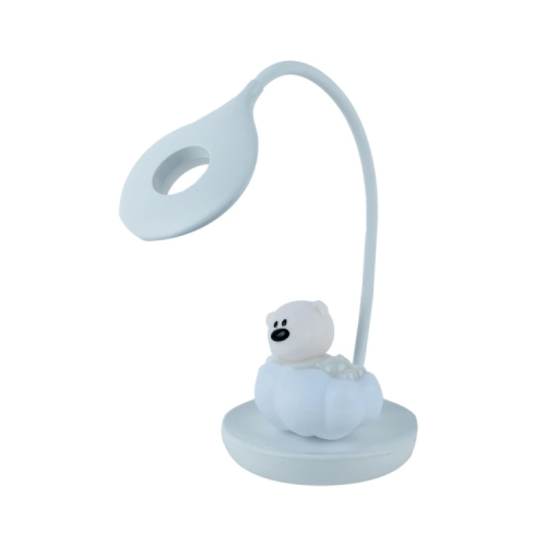 Настільна лампа Kite Cloudy Bear LED з акумулятором, біла (K24-493-2-1)