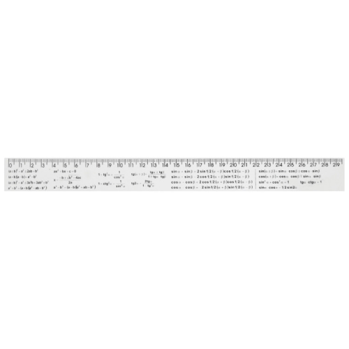 Лінійка Economix 30 см алгебраїчні формули, друкована (E81330-03)