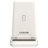 Зарядний пристрій Canyon WS-304 Foldable 3in1 Wireless charger Cosmic Latte (CNS-WCS304CL)