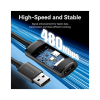 Дата кабель USB 2.0 AM/AF 15.0m Active black Vention (CBKBN)
