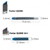 Чорнило для пір'яних ручок Parker Картриджи Quink /5шт сині, блистер (11 416BLU)
