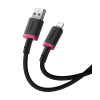 Дата кабель USB 2.0 AM to Lightning 1.0m 2.4A red+black Baseus (P10377801U01-01)