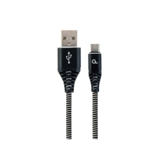 Дата кабель USB 2.0 AM to USB-C 1.0m Cablexpert (CC-USB2B-AMCM-1M-BW)
