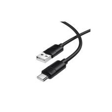 Дата кабель USB 2.0 AM to USB-C 1.0m silicone BX123 Leya black BOROFONE (6941991124211)