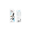 Дата кабель USB 2.0 AM to USB-C 1.0m silicone BX123 Leya black BOROFONE (6941991124211)