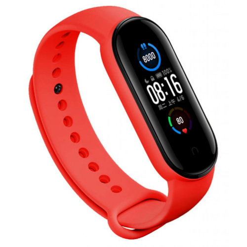 Ремінець до фітнес браслета BeCover Silicone для Xiaomi Mi Smart Band 5 Red (705071)