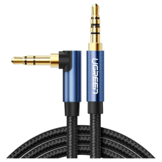 Кабель мультимедийный 3.5mm M to 3.5mm M 1.5m 90° corner AV112 blue Ugreen (60180)